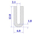 Ron cao su NBR chữ U 6x13x2.1